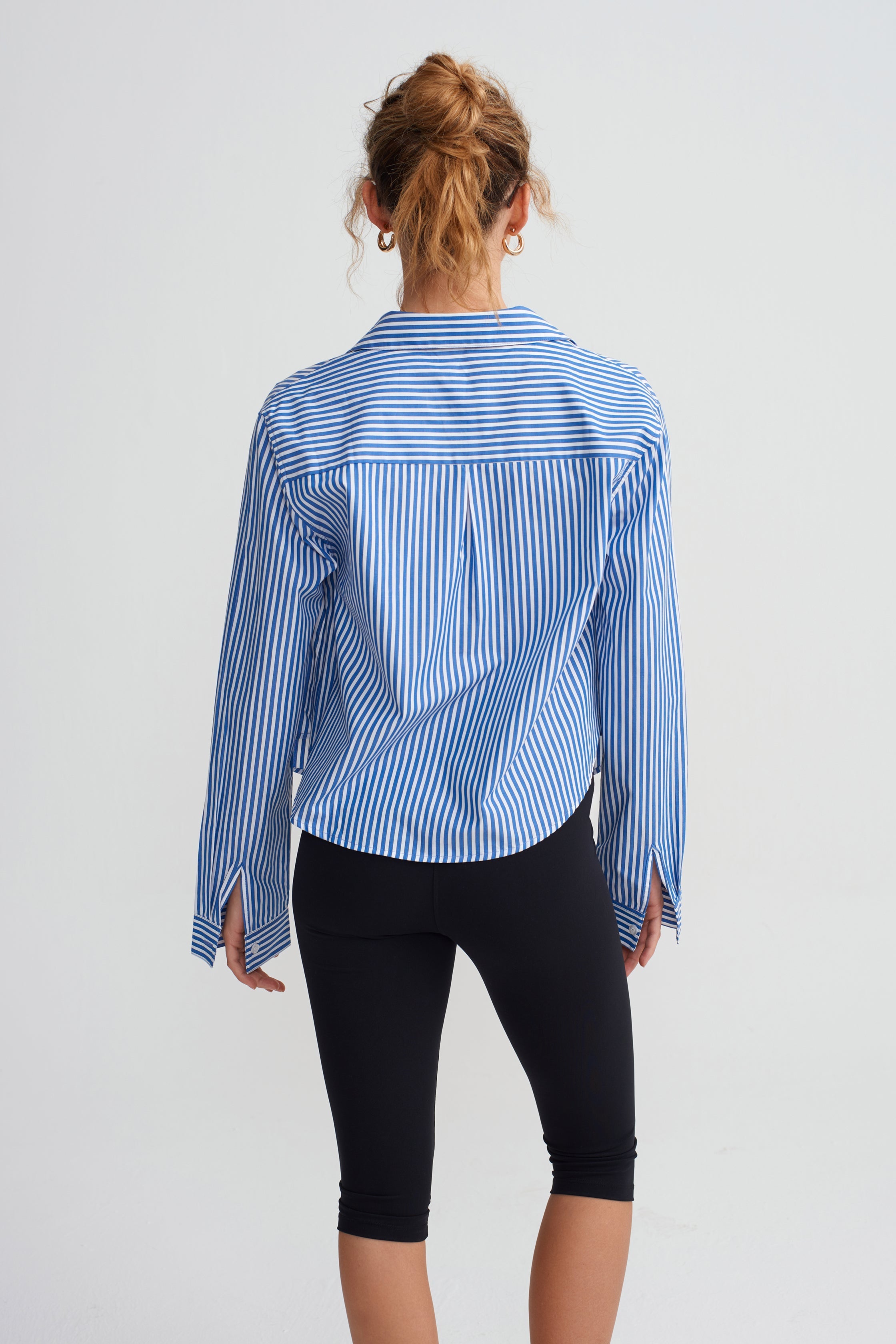 MINI SHIRT- POPLIN CROPPED SHIRT