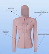 Women Fitness Zip Jacket