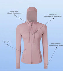Women Fitness Zip Jacket