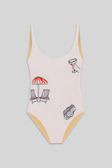 CHEERS SWIMSUIT - IVORY WHITE