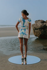 Maya Petal Hand Beaded Top Multi Colour Oceanus X by Poppy