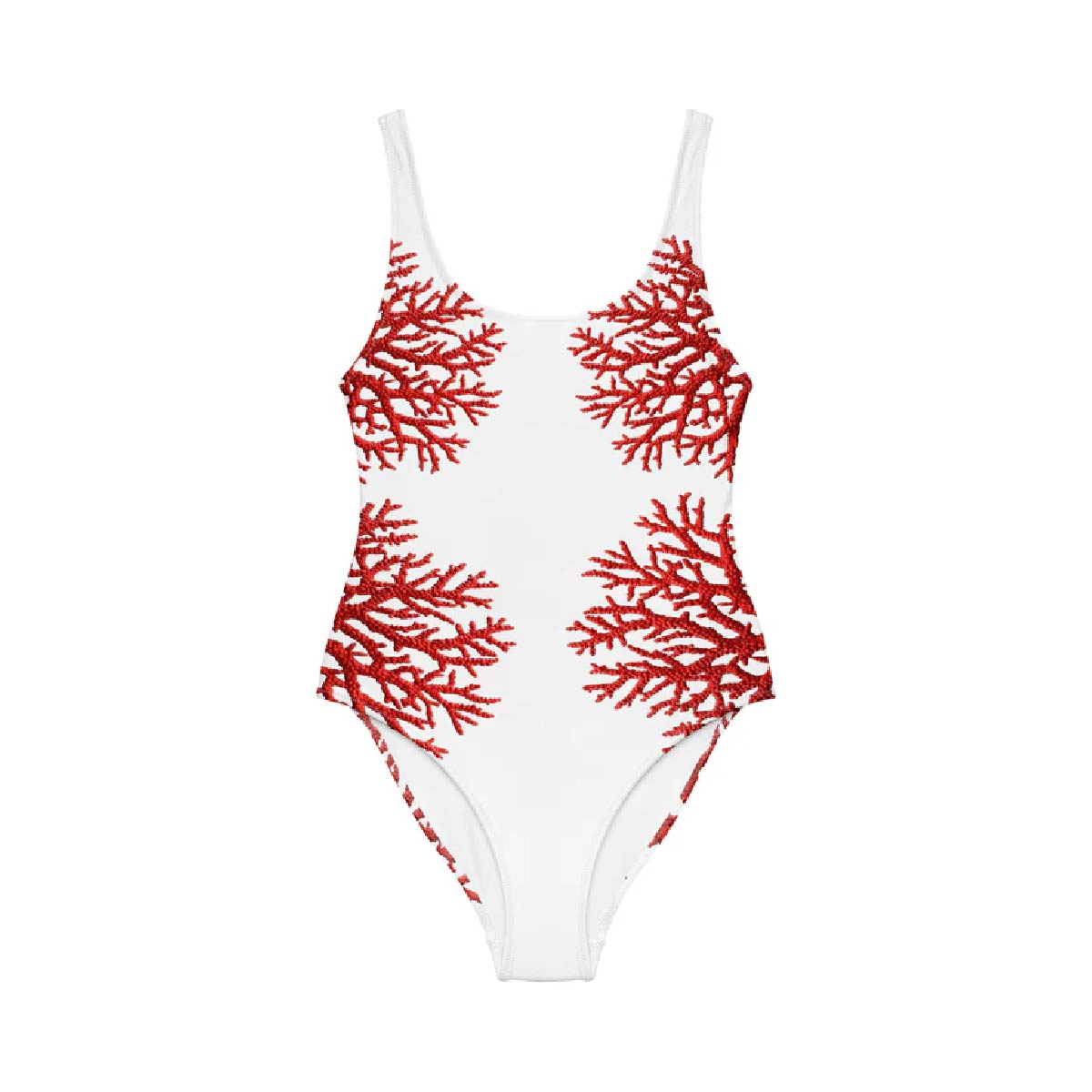 Coral Red Swimsuit - One Piece