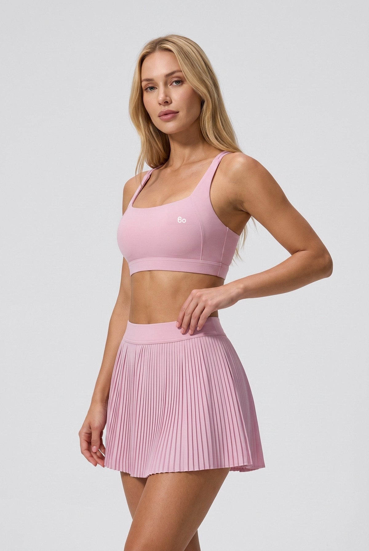 CORA Bra Top & Pleated Skirt Set