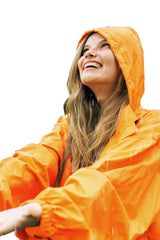 Rain Hoodie - Neon Orange