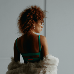 EMERALD GREEN ARTEMIS SPORTS BRA in ECONYL®