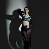 Green Jungle Leopard Mercury Sporty Bra Top