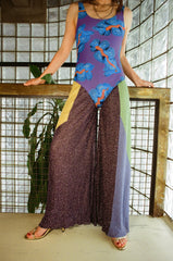 Purple One Piece Swimsuit - Calypso Split Tide