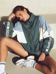 Forma Windbreaker Hoodie - Teal Multi