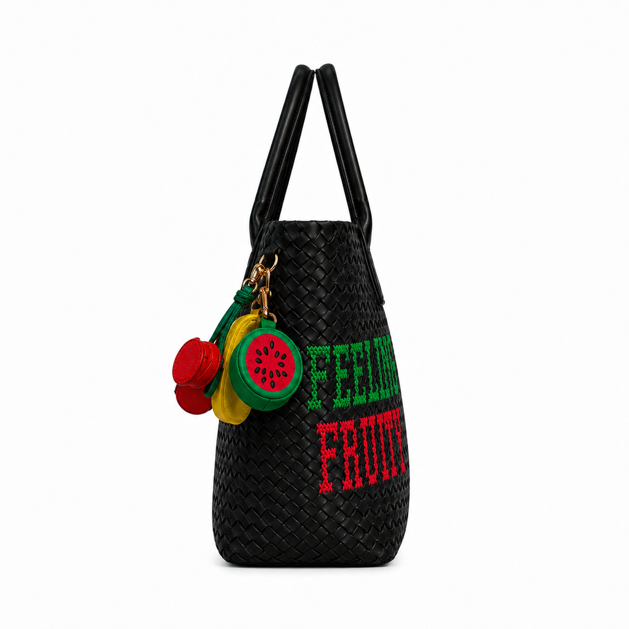 Feeling Fruity Vegan Black Handbag