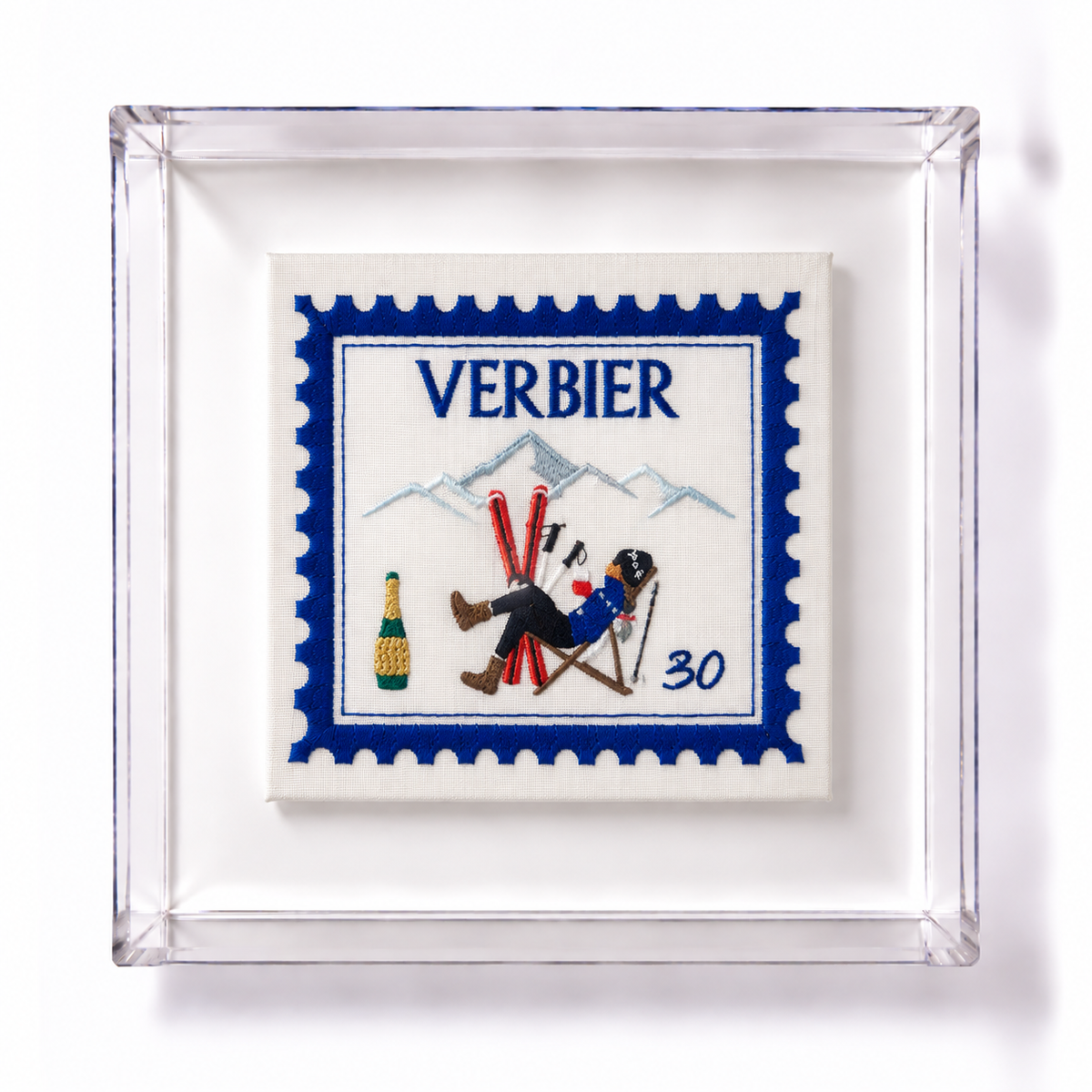Verbier Embroidered Stamp