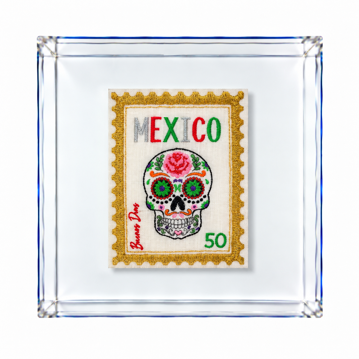 Mexico Embroidered Artwork Print