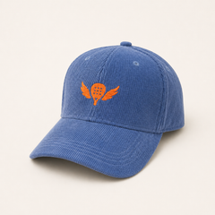The Winged Padel Organic Cord Court Cap