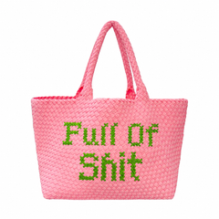 Pink & Geen Full of Shit Handbag