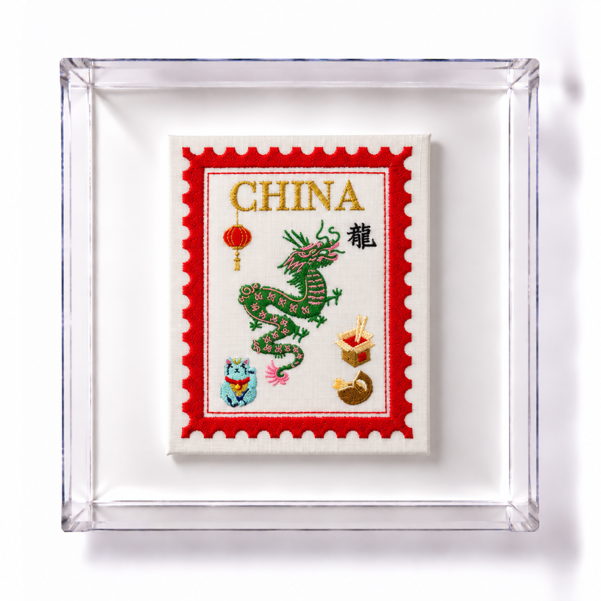 China Embroidered Stamp