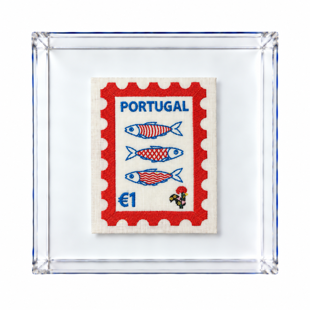 Portugal Embroidered Stamp Artwork