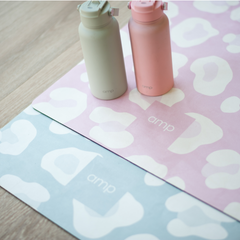 Children's Yoga Mat Leopard Sage Green