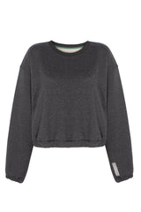 CROPPED SWEATSHIRT - ANTHRACITE