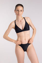 Bikini Top Cross ― Black