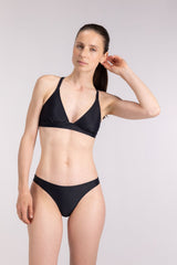 Bikini Top Cross ― Black