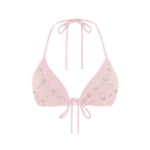 Rose Luxe Self-Tie Bikini Top