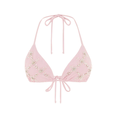 Rose Luxe Self-Tie Bikini Top