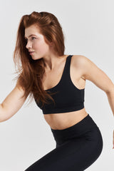 Cycad Recycled-Fabric Performance Leggings - Volcanic Black