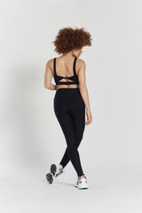 Cycad Recycled-Fabric Performance Leggings - Volcanic Black