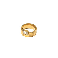 Deco Gold Ring