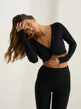 Yasmine Longsleeve Top Black