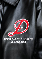 UNISEX PLANT LEATHER BOMBER