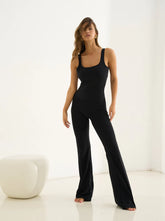 Anastasia Flared Leg Jumpsuit Black