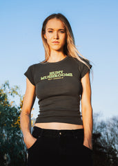 Hunt Mushrooms Not Animals Baby Tee