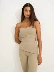 Mira Asymmetric Top Nude
