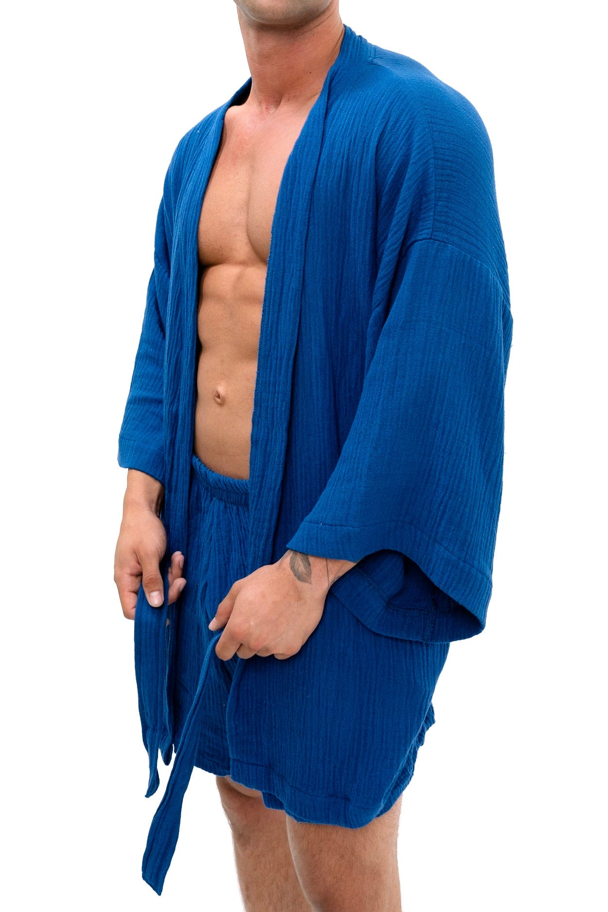 Men's Robe Set Blue