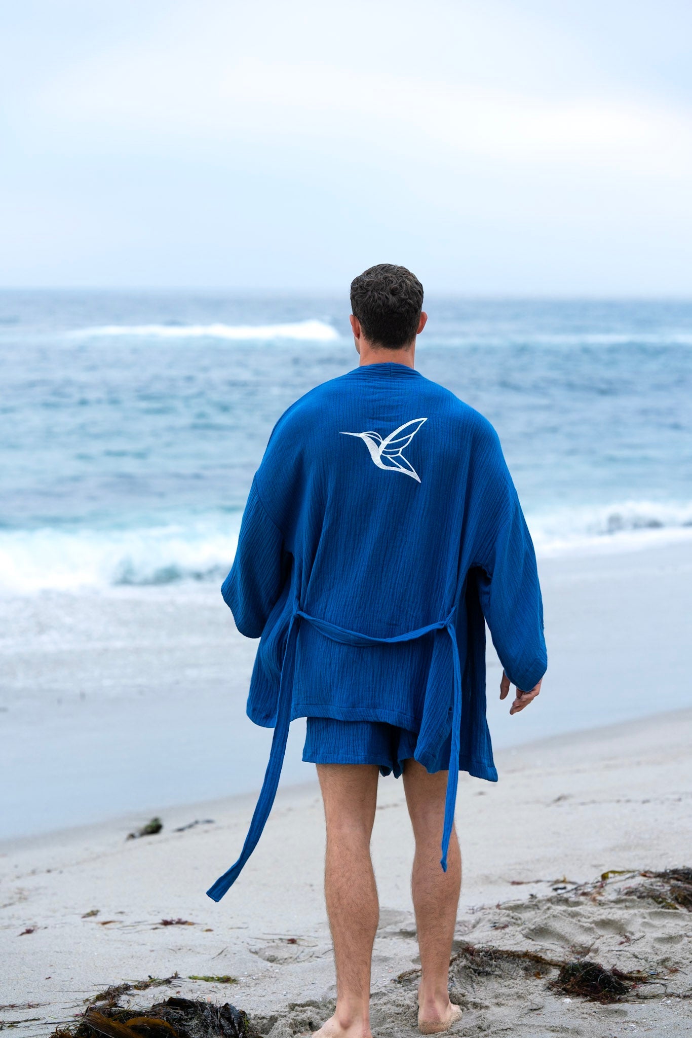 Men's Robe Set Blue