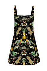 Aurelia Embroidered Luxury Sequin Mini Dress - Black