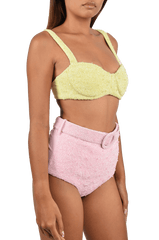 Heidi Hand Beaded Bikini Top Multicolour