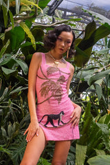 St. Barth Hand-Beaded Crystal Dress Multi Color - In Stock