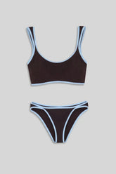 DUET SURF BIKINI BOTTOM - DARK CHOCOLATE BROWN