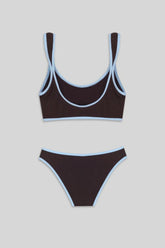 DUET SURF BIKINI BOTTOM - DARK CHOCOLATE BROWN