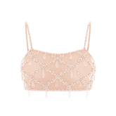 Calliope Luxury Crystal Co-Ord Top-Only Nude