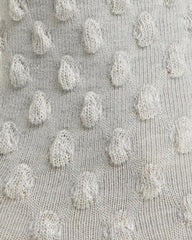 Waffle Combed Cotton Socks - Grey