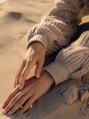 Nemunas: Silver Grey Merino Wool Cardigan