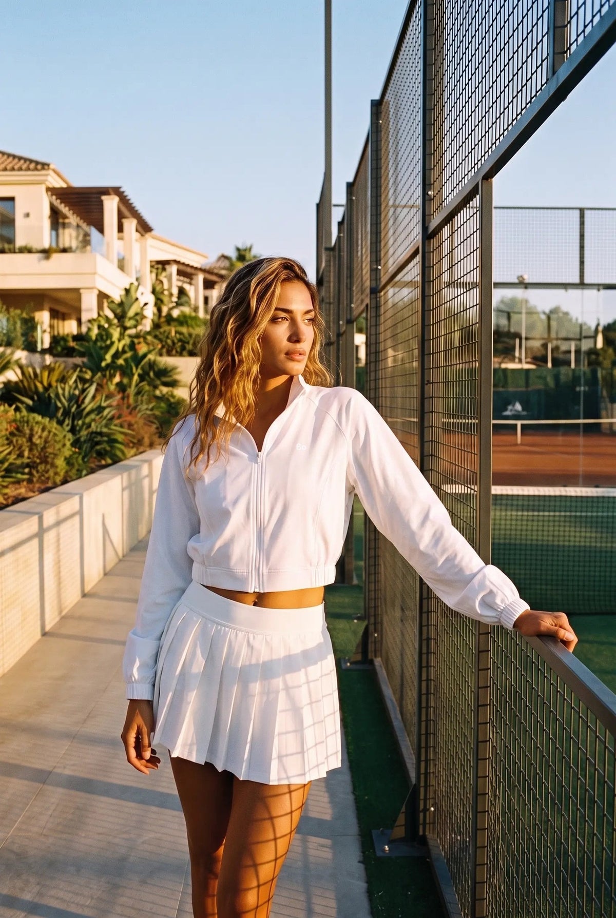 ELSA Cropped Jacket & Pleated Skirt Set
