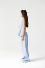 Lily Pants Set in Pastel Blue