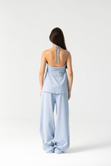 Lily Pants Set in Pastel Blue