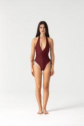 Mahalo One Piece Swimwear in Burgundy