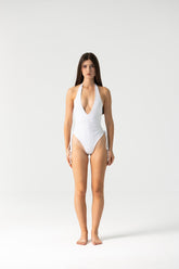 Mahalo One Piece Swimwear in White
