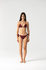 Zalea Bikini Set in Burgundy