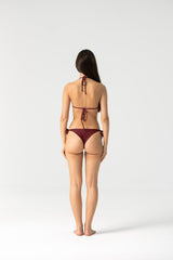 Zalea Bikini Set in Burgundy